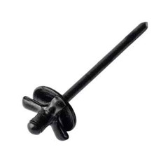 50pcs 3/16″ x 1″ Large Head Tri-Fold Exploding Aluminum Pop Rivets (Black)