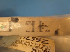 SMC SV3300-5FU, Solenoid Air Control Valve, Four-Way / Three-Position, 24V DC
