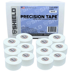 1 Inch Athletic Tape – Precision Tape 12 Pack – Strong Cotton, No Residue – Made