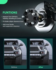 4pcs 1.25″ 5×5-5×135 Spacers 87.1mm 12×1.5 Studs for Chevy Impala Caprice Ram CV