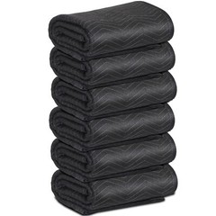 6 Heavy Duty Moving Packing Blankets Ultra Thick Pro 72″ x 80″ Furniture Pads