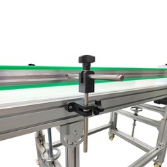 59×19.7in PU Belt Conveyor Machine Food Inclined Conveyor110V 120W Highly Adjust