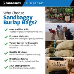 (1) 14×26 Burlap Bags, Burlap Sacks, Sandbags, Gunny Sack, Potato Sacks, Sack