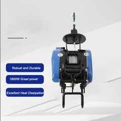 1600W Electric Hoist 1100lbs Portable Crane Winch with Remote Control 29m Lift