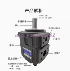 1PC New For YLC PV2R1-19RAF1 Variable Vane Pump 19ml/r 21MPA 1450r/min