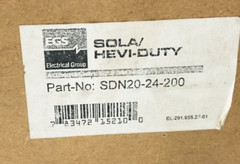 New EGS Sola/Hevi-Duty SDN20-24-200 Power Supply 24V 20A