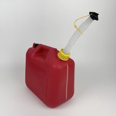 Rare Wedco 2.5 Gallon W220 Red Plastic Gas Can W/ Built-in Sight Glass New Spout