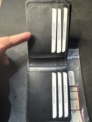 Strong Leather Co. Hidden Badge Credit Card Wallet Shape # 351