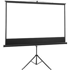 Projector Screen w/Stand 84 Inch Indoor Outdoor 16:9 HD Projection Screen Black
