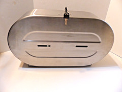 Double Jumbo Toilet Paper Dispenser – Stainless Steel Commercial TWO UNITS