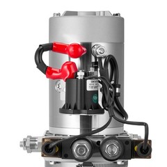 Uimoso 6 Quart Double Acting Hydraulic Pump 12V Dump Trailer Power Unit SAE#6