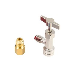 R134a Self-Sealing Can Tap, Refrigerant Can Opener with Tank Adapter for 1/4″