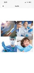 10 Boxes of 100 – Synmax Vinyl Exam Gloves Large BMPF 3003