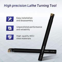Indexable Lathe Turning Tool Kit 21pcs 1/2 inch 12mm shank with 7 tool holder…