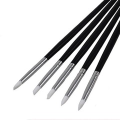 5 Pcs/Set Composite Dental Resin Silicone Veneer Cement Porcelain Brush Pen