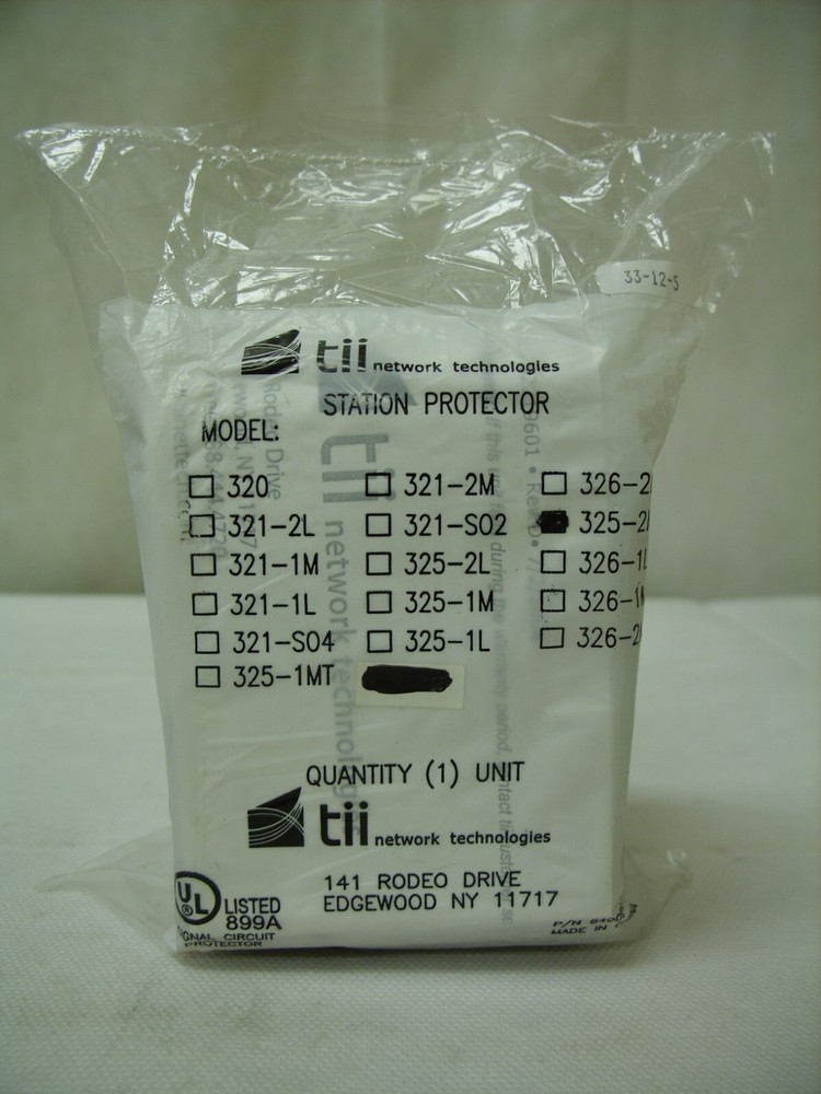 TII 54009401 / 325-2M Totel Failsafe TFS Telephone Station Protector – Sealed