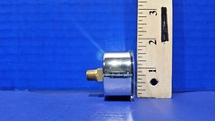 Compressor Pressure Gauge 1/8″ Brass NPT Back Mount 4000 PSI 1.5″ Chrome Case
