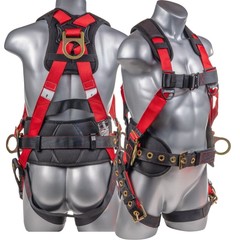 Palmer Safety Hammerhead 5pt Safety Harness Back Padded, QCB Chest, Tongue…