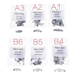 Dental TOR VM Sectional Contoured Matrix Bands Ring/ 40 Add-On Wedges/ Plier
