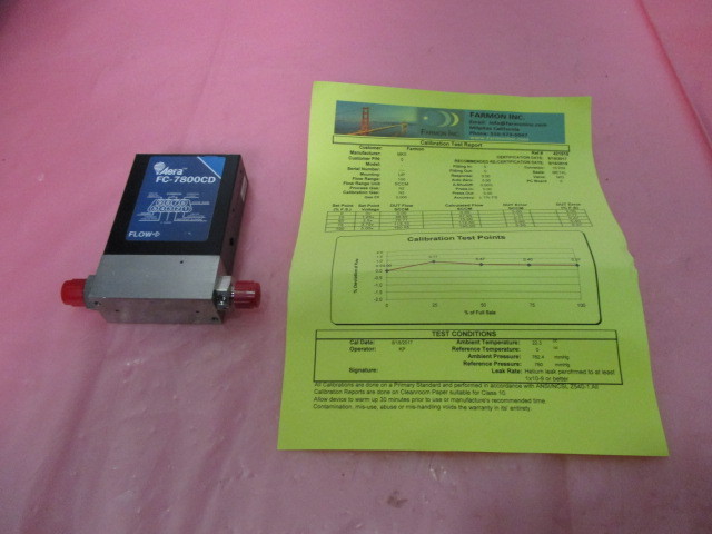 Aera FC-7800CD Mass Flow Controller, MFC, N2, 2 SLPM, 421478
