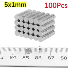 N35 Round Disc Neodymium Mini Fridge Magnets Rare Earth Super Strong 5mmx1mm USA