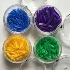 100Pcs/Box Dental Disposable Plastic Wedges Diastema Interdental Wedges XS/S/M/L