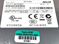 Schneider Electric Pelco NET5404 H.264,4CH Video Encoder NET5404T NOS