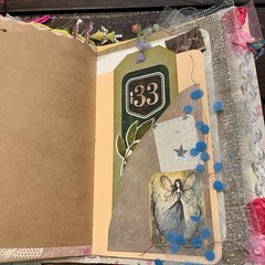 Fairy Junk Journal Silver Pink Boho Woodland Grungy Softcover 3 Signatures