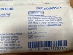 ( 1x ) 60mL Oral Syringe , Medline, Sterile Clear Barrel Purple Plunger with Cap
