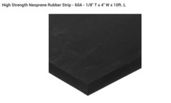 USA SEALING High Strength Neoprene Rubber Strip – 60A – 1/8″ T x 4″ W x 10ft. L