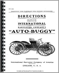 IH International Auto Buggy Wagon Owners Operators Manual