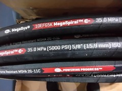 25 FT GATES 5/8″ HYDRAULIC HOSE 2 WIRE 5000 PSI ENVIROFLUID MegaSpiral R13 Flame