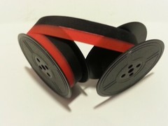 2 PK For Less! Vintage Portable Manual Royal Typewriter Spool Ribbon Black Red