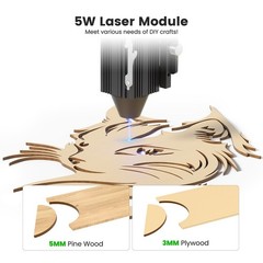 Mecpow M1 3.5W Mini Diode Laser Engraver,10000mm/min,Engraving Cutter Machine