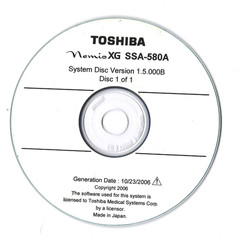 Toshiba Nemio XG UIDM‑580A – System Software Set 3 CDs– Version 3.6 – NEW
