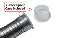 Minor DENT Vintage USMC Compression CLAMP Flexible Spout Nozzle HIGH FLOW & CAP