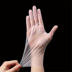 M / XL Size Clear TPE Food Service Disposable Gloves Powder Free 100 200 400pcs