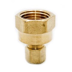 Thrifco 6966019 #66 5/8 Inch x 3/8 Inch Lead-Free Brass Compression FIP Adapter