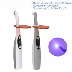 Dental Wireless Cordless LED Cure Curing Light Lamp 2200mw 1 Second Resin Cure
