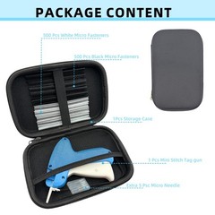Fine Stitch Gun Mini Kit for Clothes, Quick Clothing Fixer s, Blue