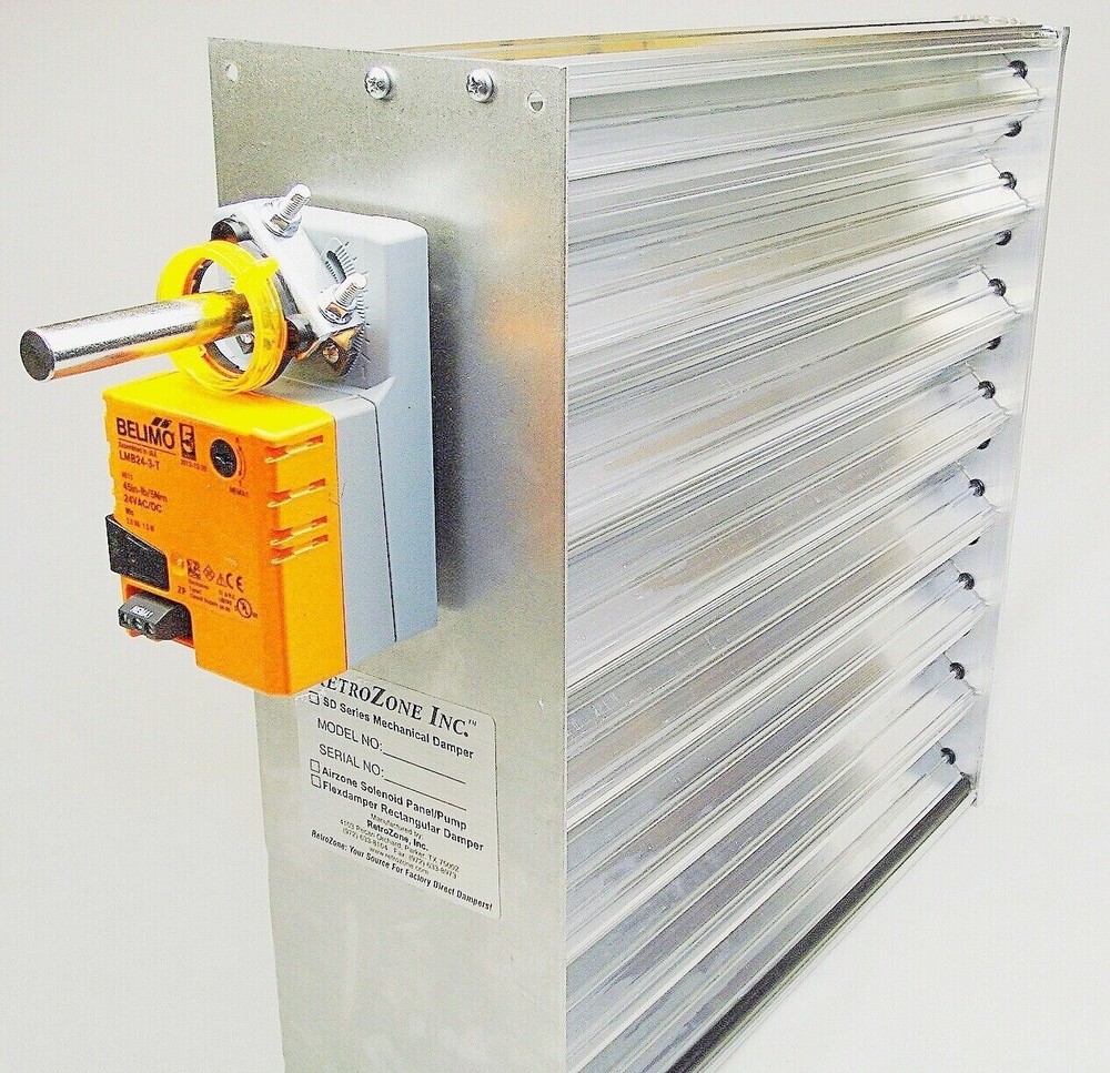 Belimo 3 wire LMB24 Motorized Medium Rectangular HVAC damper dampner 20 sizes