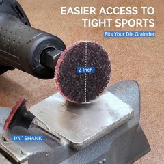 36PCS 2-Inch Surface Conditioning Discs 1/4-Inch Roll Lock Holder