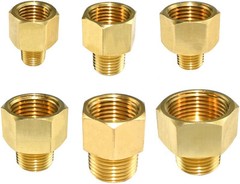 Brass Hose Pipe Fitting Reducer 1/4 Male To 1/2 Female Npt Adapter 80 Characters
