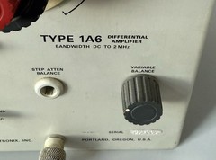 Untested — Tektronix 1A6 Differential Amplifier Plug-In — See Description