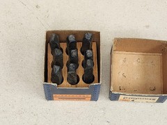 Vintage 1/4 In. Standard Number Punch Set 9 Pieces