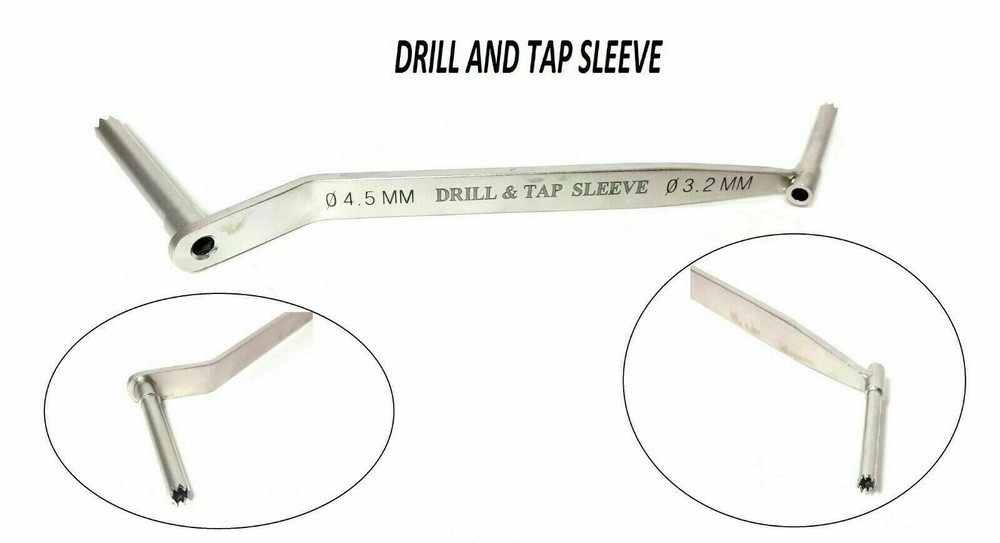 Orthopedic Double drill sleeve 4.5mm and 3.2mm orthopedic instruments ss