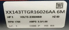 Marathon 1HP Explosion Proof Motor 3Ph 143T 143TTGR16026 230/460V XP HazLoc New