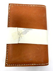 Handsewn Leather Journal Cover with Blank Book Vintage – Artisan Made, Brown NEW