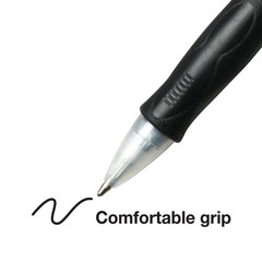 BIC Velocity Retractable Ballpoint Pens, Medium Point (1.0 mm), Black Ink,