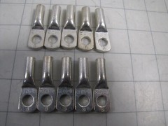 10-pack 8-10 AWG Tinned Copper Lugs Ring Terminal for 5/16-M8 Stud Size NEW